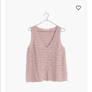 COPY - Madewell crocheted sweater tank XS